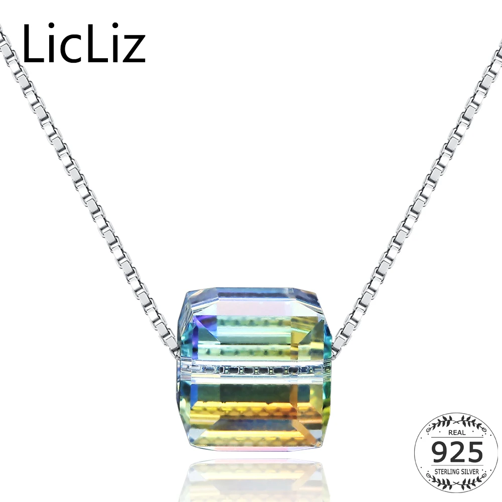 Женское Ожерелье чокер из серебра 925 пробы с кристаллами|pendant necklace|pendant necklaces