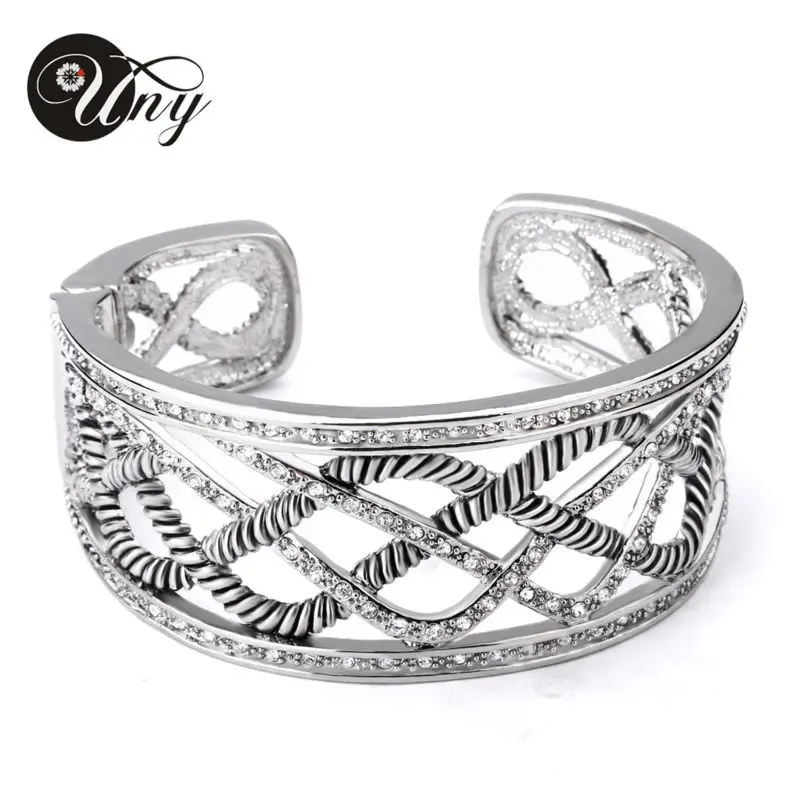 UNY Bracelet Antique Spring Hinge Bangle Twisted Cable Wire Weave Bracelets Fashion Designer Brand Free Ship Christmas Bangles|bangle brand|bangle