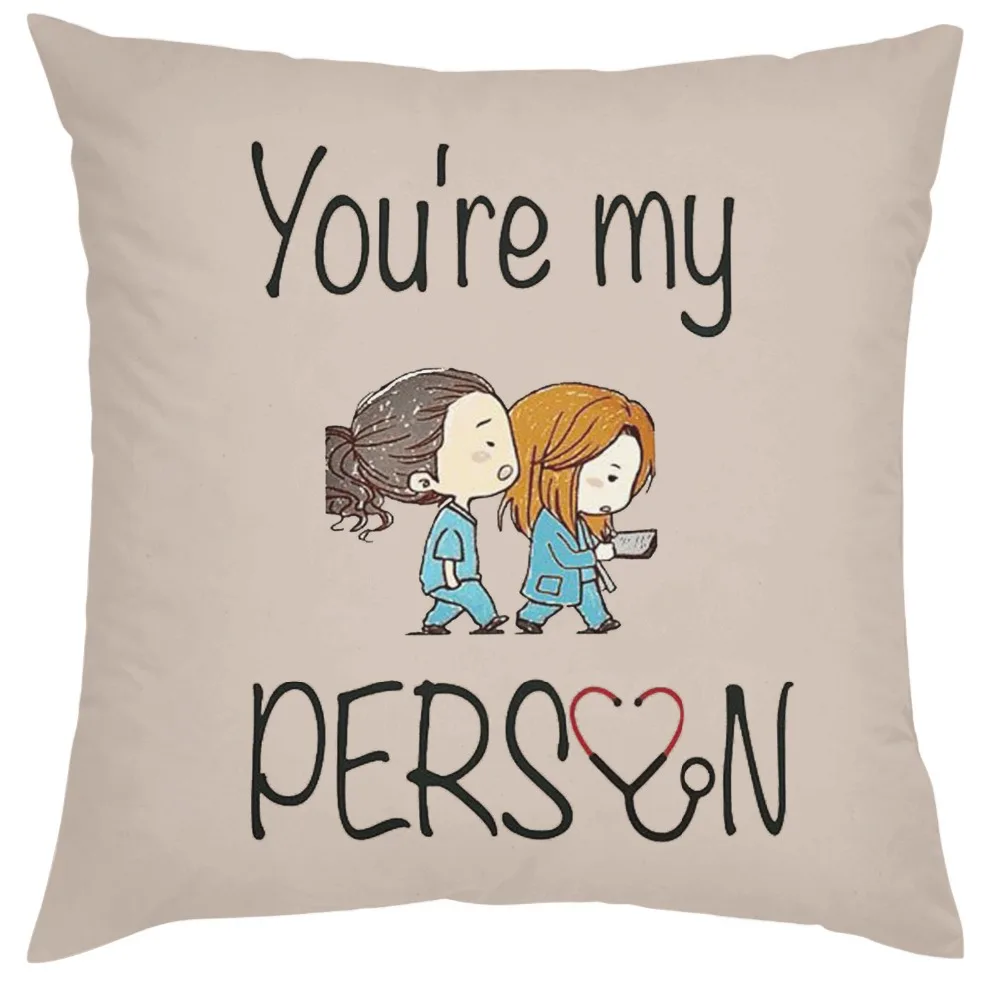 Новинка милый чехол для подушки You Are My Person Подарок на годовщину Св. Валентина в