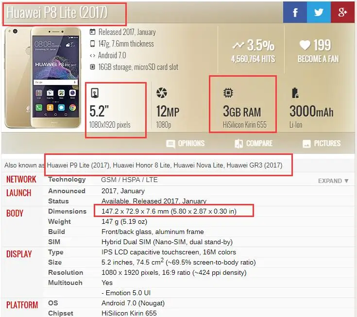 Для Huawei P9 Lite 2017/P8 2017 Задняя крышка батареи Honor 8 lite корпус двери стекло + ПК и 3 м клей