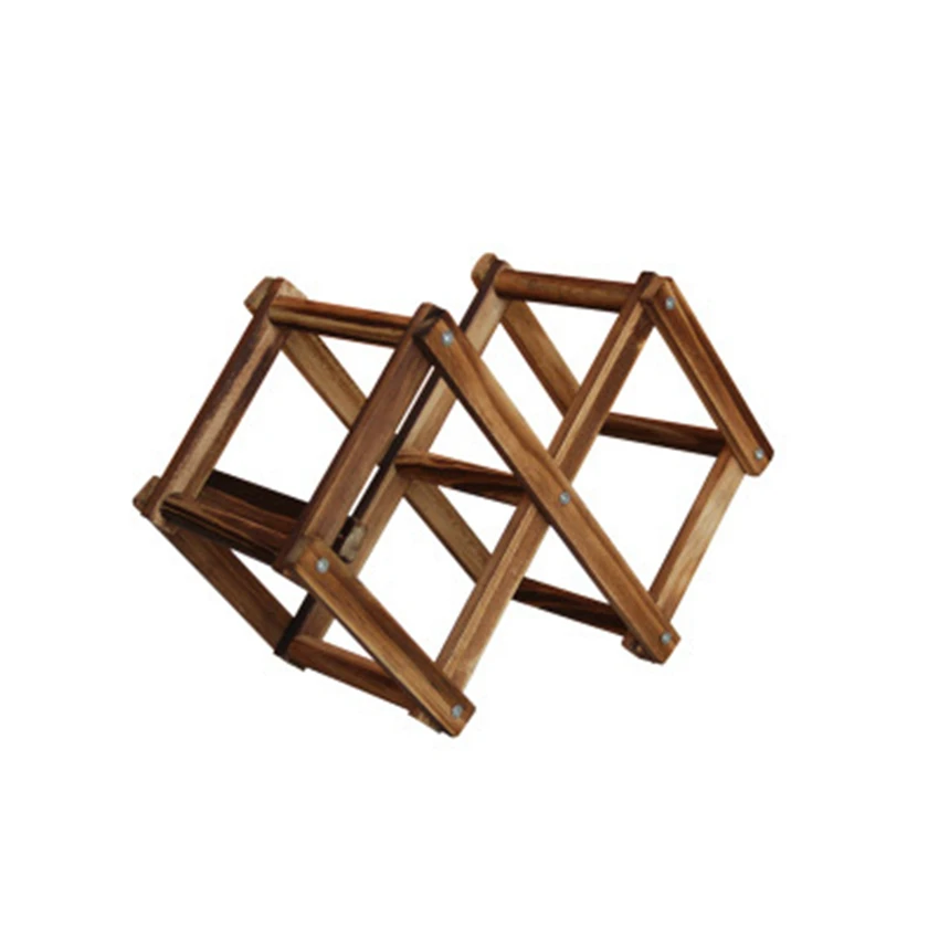 

Solid Wood Folding Wine Racks Foldable Wine Stand Wooden for 3 or 5 or 10 Bottles Barware Accessories Wine Tools Decoration