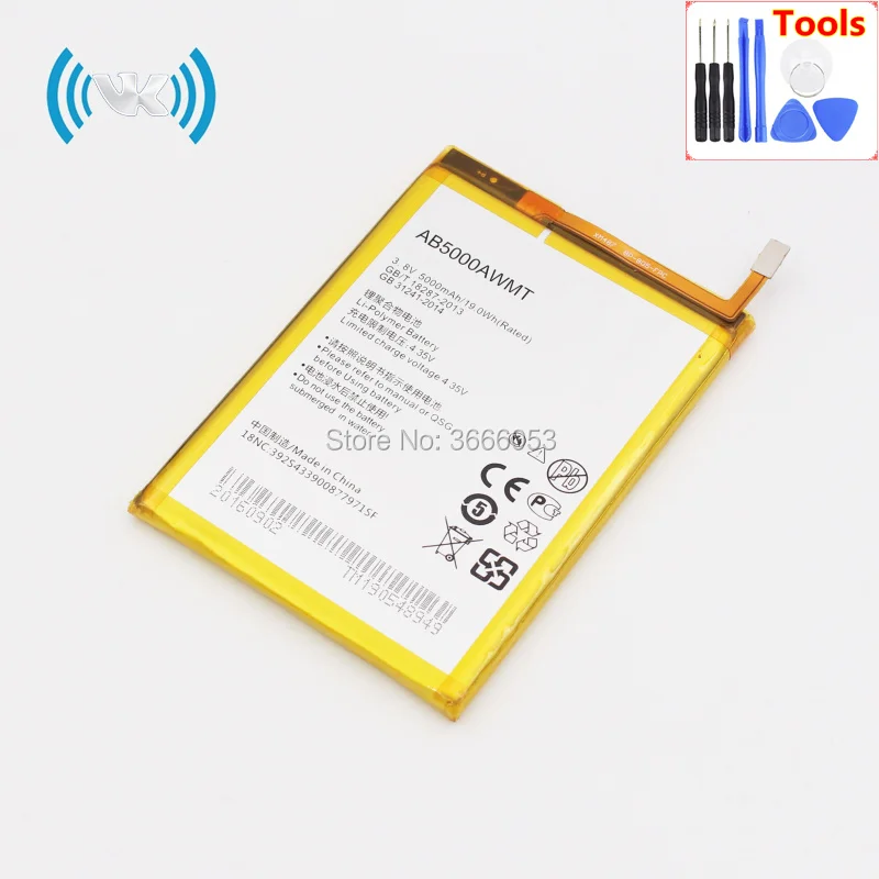 Новый Сменный аккумулятор VK 5000 мАч/19 Вт/ч 3 8 в AB5000AWMT для PHILIPS V526 V787 V377 Xenium CTV526 CTV787