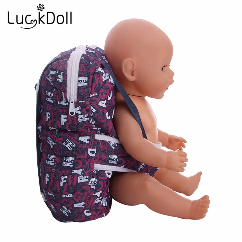 Модный рюкзак LUCKDOLL 18 дюймов американская кукла 43 см аксессуары для одежды