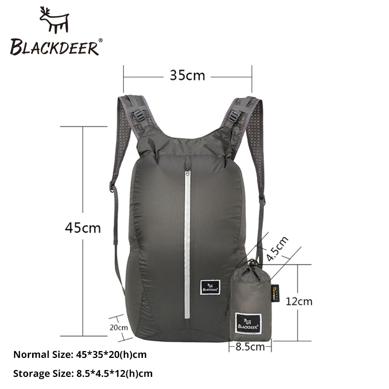 BLACKDEER рюкзак для кемпинга водонепроницаемый 30D Cordura для мужчин и женщин спортивные сумки 24L Сверхлегкий складной удобный прочный туристический рюкзак