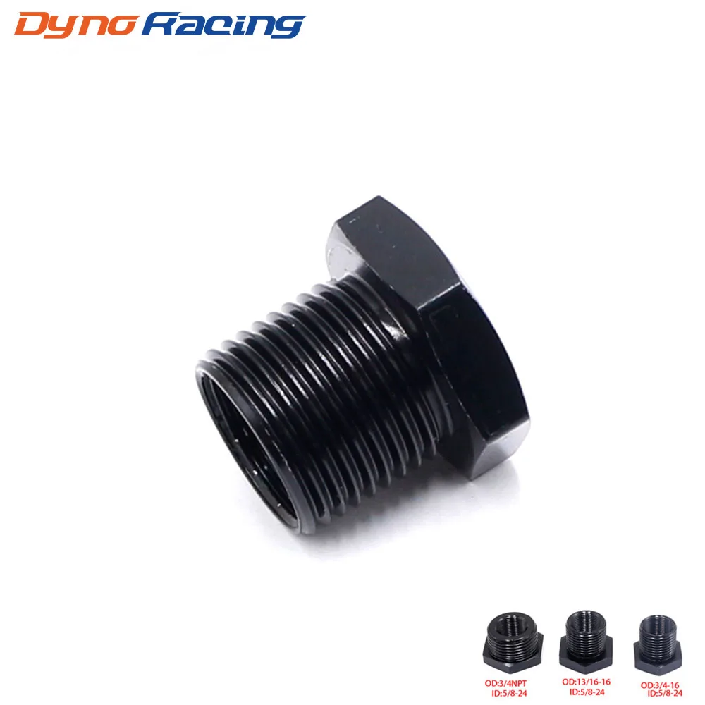 

Aluminum Car Auto Oil Filter Threaded Adapter Size 5/8-24 to 13/16-16 3/4-16 3/4 NPT Automotive Thread Screw Mount Black