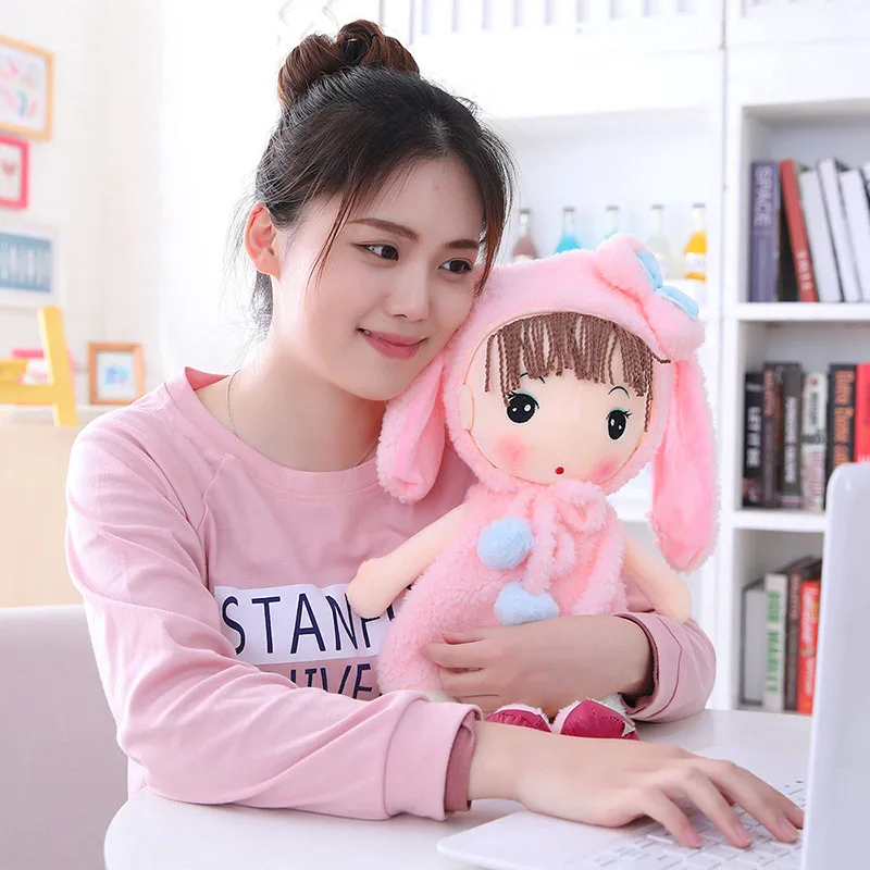 

Lucky Boy Sunday Cute Kawaii Girl Stuffed Plush Doll Kids Girls Toy Dress Girl Plush Toys Baby Appease Dolls Birthday Gift