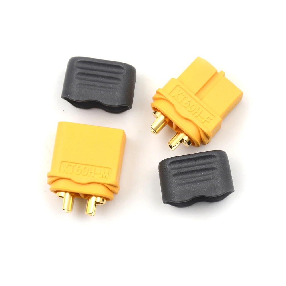 

2 x Amass XT60+ Plug Connector With Sheath Housing 1 Male 1 Female