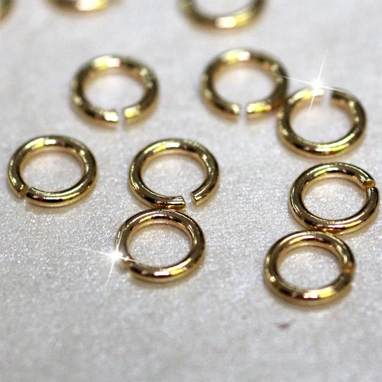 high quality jewelry findings open jump ring gold easy making parts connection 0.6*06*0.1cm | Украшения и аксессуары