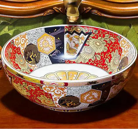 2 цвета Европейский Винтажный стиль художественная раковина для умывания