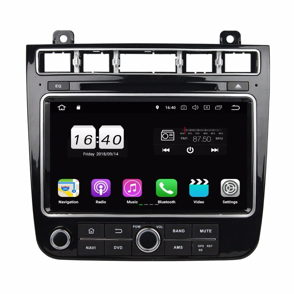 Android 8 1 для VW TOUAREG 2015 2016 2 Гб ОЗУ 16 4 ядра автомобильный DVD мультимедийный плеер Wifi