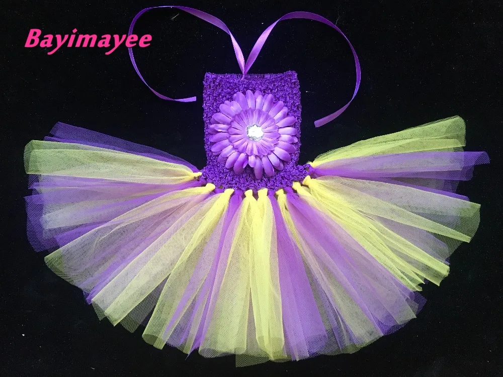 Милое Платье-пачка кроше для маленьких девочек Розница 1 слойный тюлевый