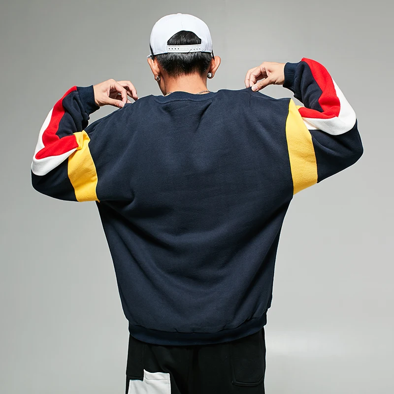 High-end Menswear 2017 colorful print sweatshirt long sleeve clothing round neck male Comfortable material tracksuit | Мужская одежда