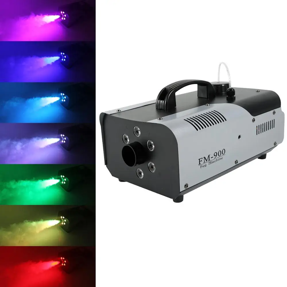 

RGB 3в1 сценический эффект дымовая машина 900 Вт 6 LED Fogger W/беспроводной пульт дистанционного управления
