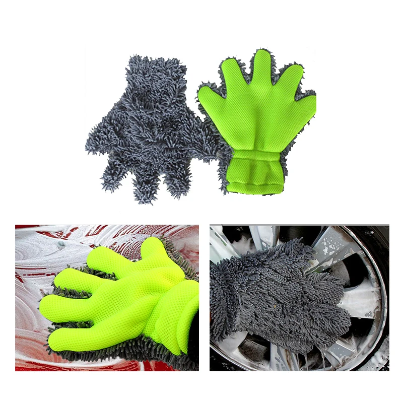 

1pc Car Wash Gloves Auto Detailing Washing Home Cleaning Brush Washer Gloves Car Cleaning Tool