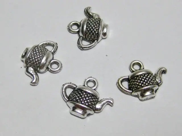 50 тибетский серебряный цвет чайник Очаровательные Подвески|charms silver|pendant charmspendant