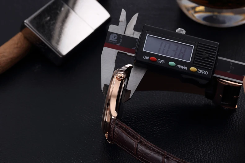 SINOBI relojes hombre ультра тонкие Топ люксовый бренд кварцевые часы мужские повседневные деловые кожаные аналоговые часы мужские Relogio подарок