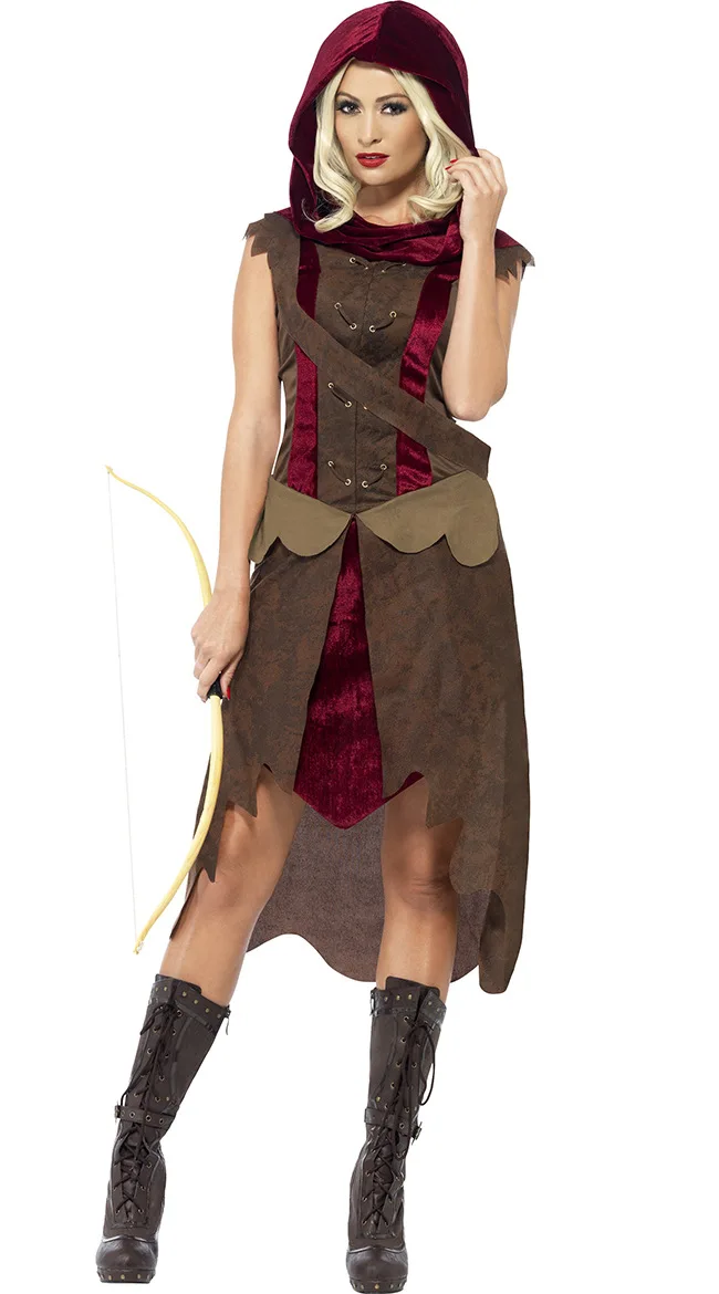 Новинка 2018 высокое качество сексуальный костюм с героями мультфильма Робин Гуд