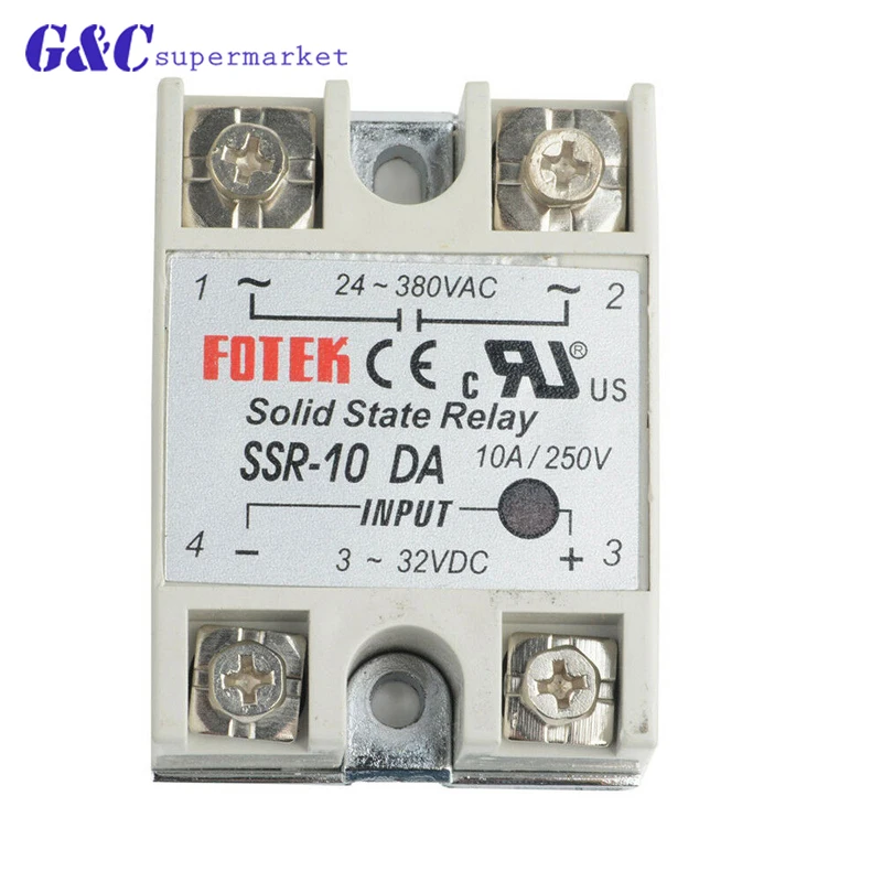 Твердотельные реле SSR 10DA 25DA 40DA 50DA 10A 25A 40A 50A на самом деле 3 32 В постоянного тока в