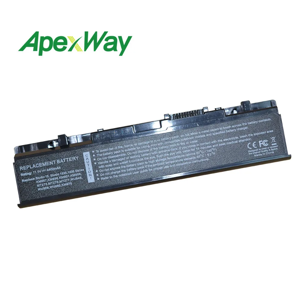 

Laptop Battery 312-0701 312-0702 A2990667 KM958 WU946 KM965 MT264 For Dell Studio 1535 1536 1558 PP33L PP39L 1537 1555 1557