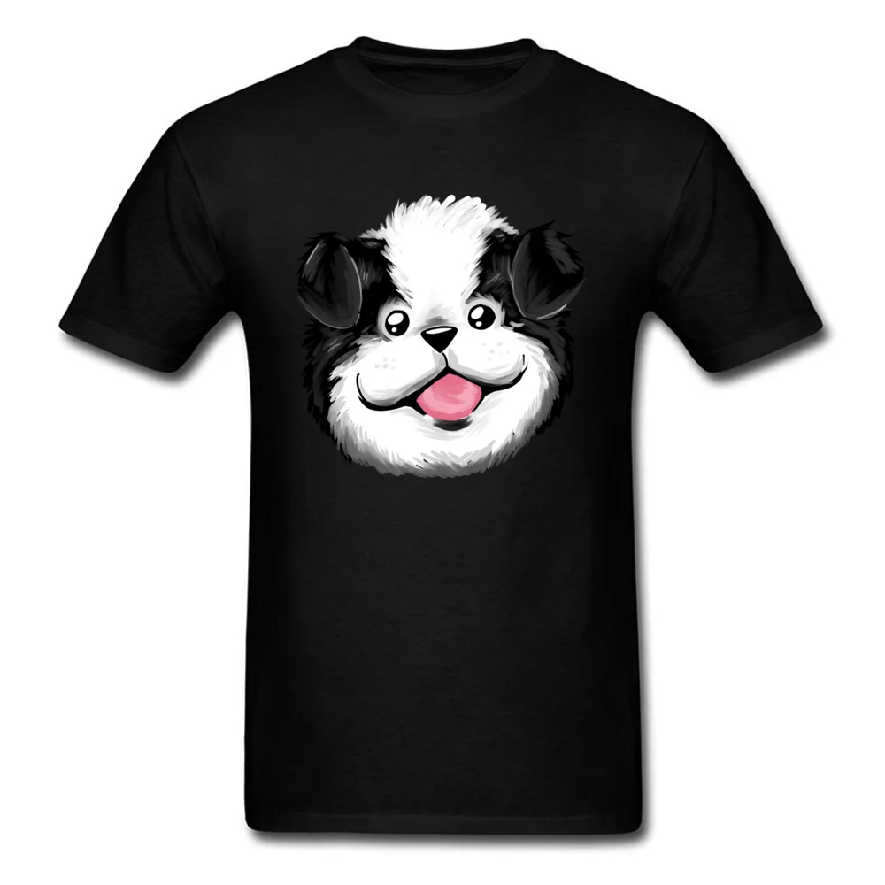 Футболка с колли Kawaii футболка для мужчин принтом собаки коротким рукавом