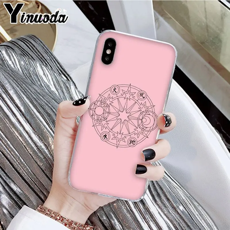 Yinuoda Cardcaptor Sakura Мягкий силиконовый прозрачный чехол для телефона Apple iPhone 8 7 6 6S Plus X XS MAX 5 5S SE XR