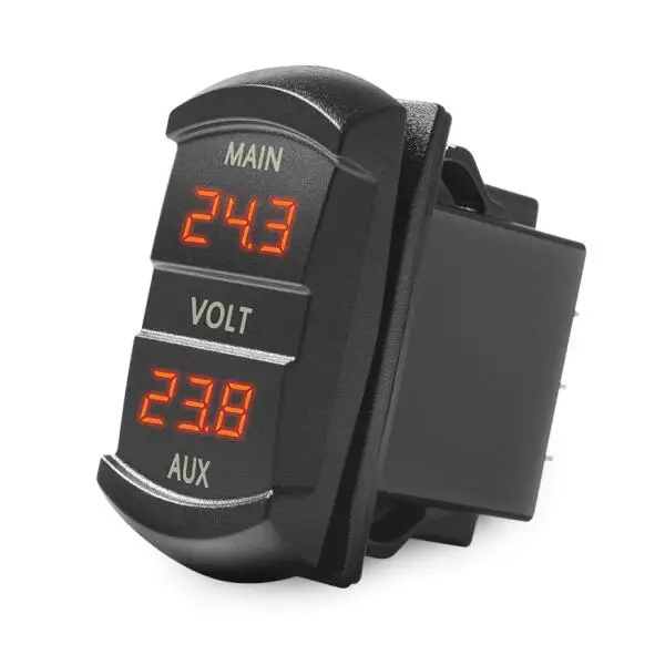 Red Digital Display MICTUNING эксклюзивный переключатель стиль двойной приборной панели вольтметр со светодиодным цифровым дисплеем измеритель напряжения монитор для автомобиля пикапа - Цвет: Red Digital Display