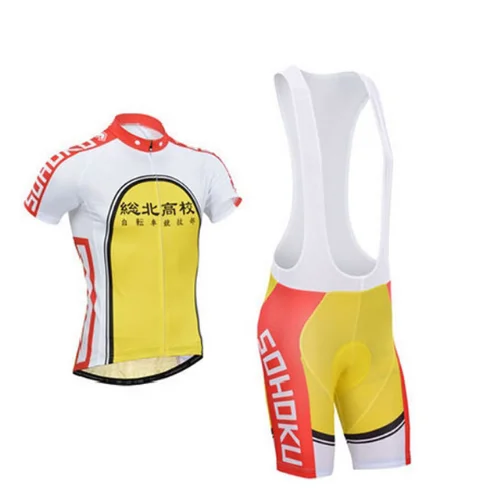 Многоцветный Yowamushi педаль sohoku Майо radtrikot Fahrrad tragen Ropa Ciclismo рок Fahrrad форма горный велосипед одежда radfahren kleidung - Цвет: Многоцветный