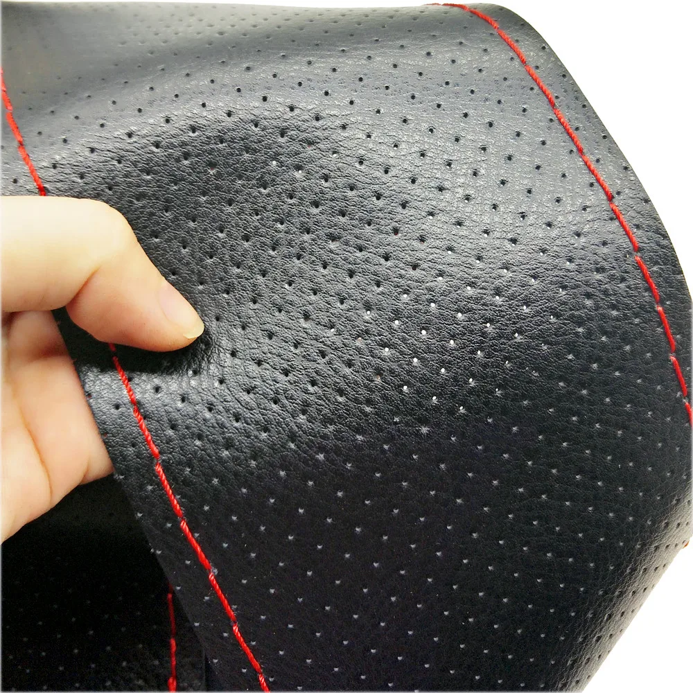 CNIKESIN Новый 38 см DIY Натуральная воловья оплетка для автомобиля кожаный чехол на