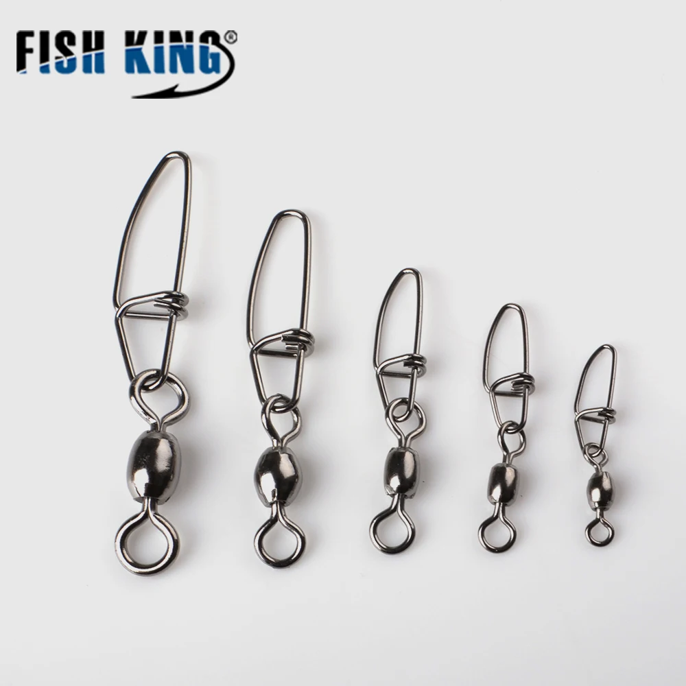 FISH KING 3/0#1/0#2#4#6# ствол поворотный с датской оснастки приманки крючок для ловли карпа разъем терминал рыболовные снасти