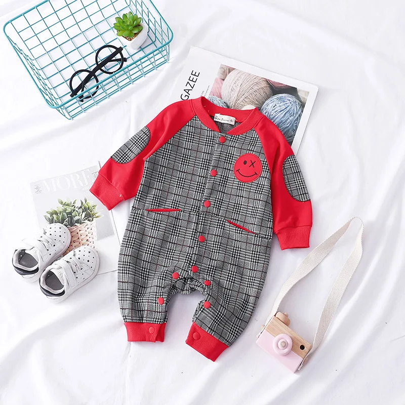 2019 spring autumn new cotton baby boys climb clothes knitted wear outside Velcro suits | Детская одежда и обувь