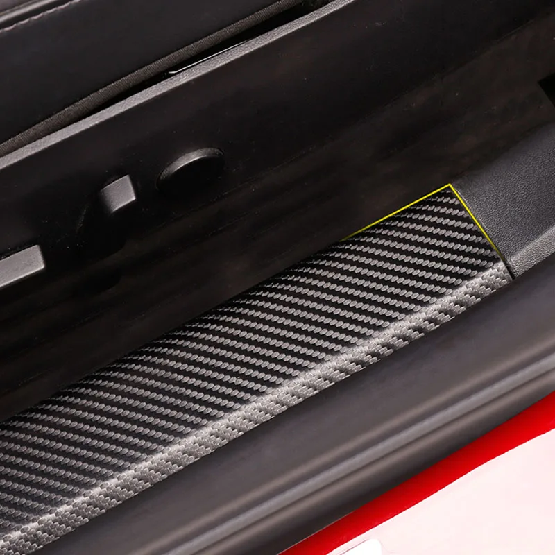 Для Kia Stonic Накладка на порог двери автомобильный Step Plate из углеродного волокна