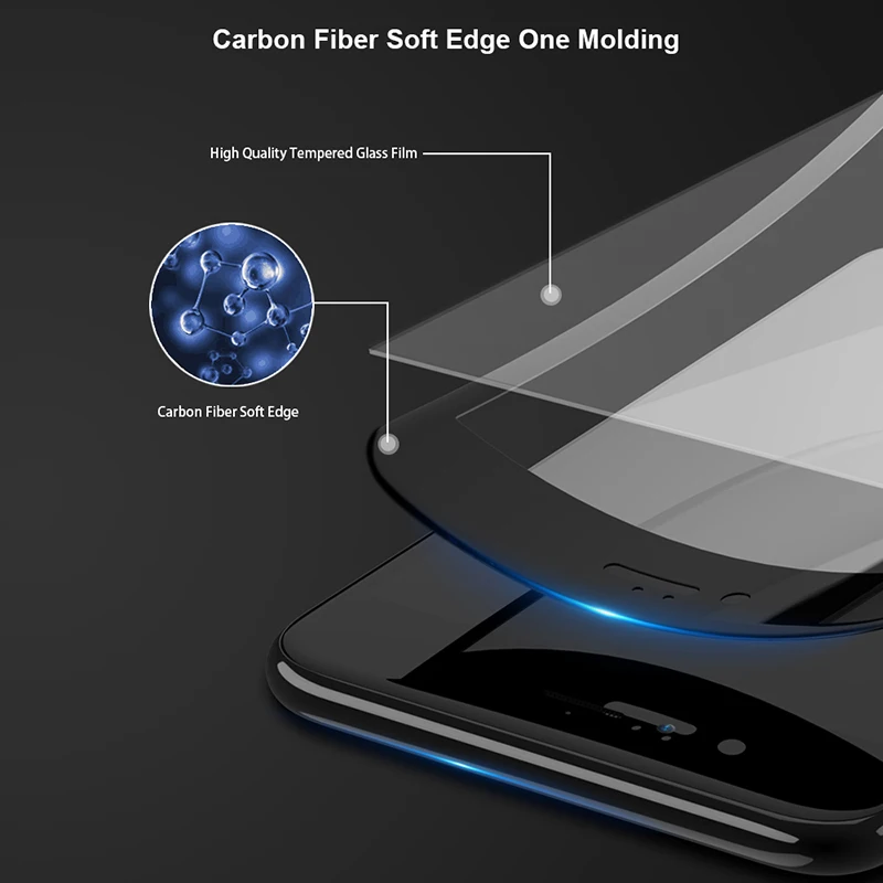 3D 9 H полное покрытие Экран протектор для iPhone 7 закаленное Стекло пленка Apple 6/6 S 8