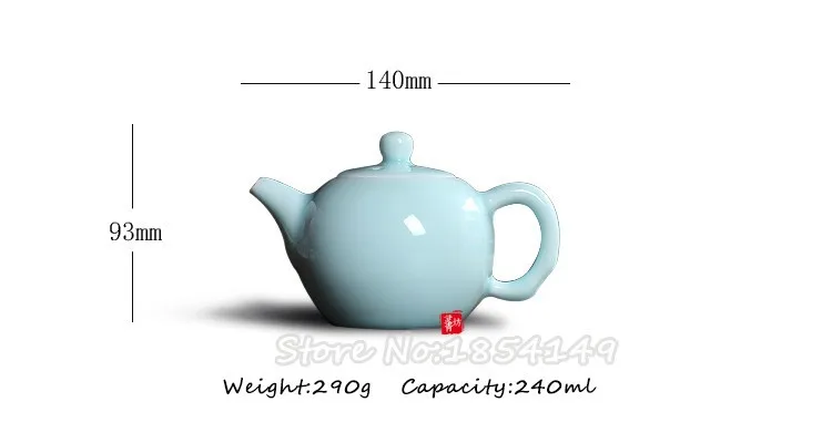 240 мл Лидер продаж треск глазури брат, обжиг Longquan Celadon Zisha керамики искусств TayShi горшок фарфор исин глины античный чайник