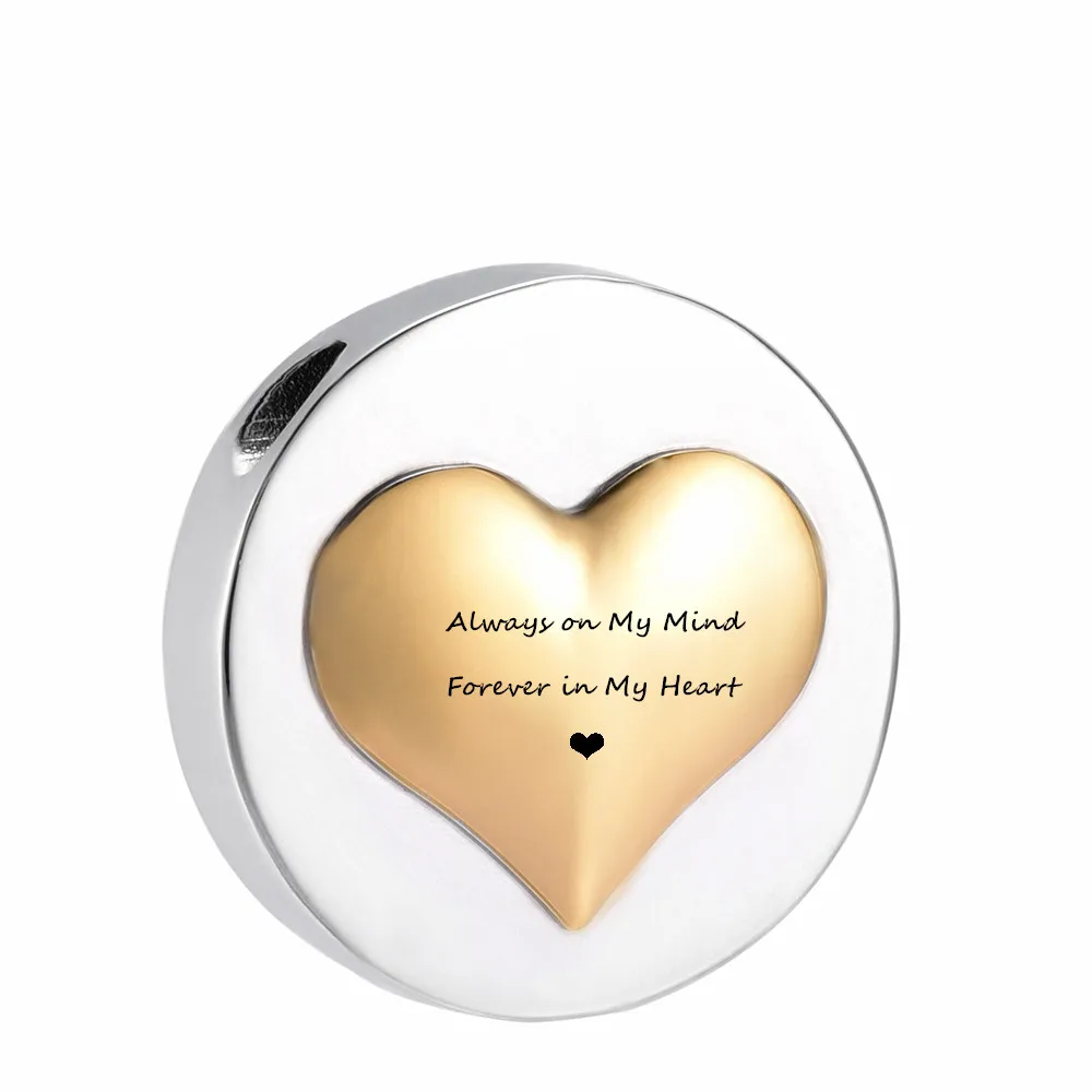 IJD10048 ювелирные изделия из нержавеющей стали с надписью Always on My Mind Forever in Heart