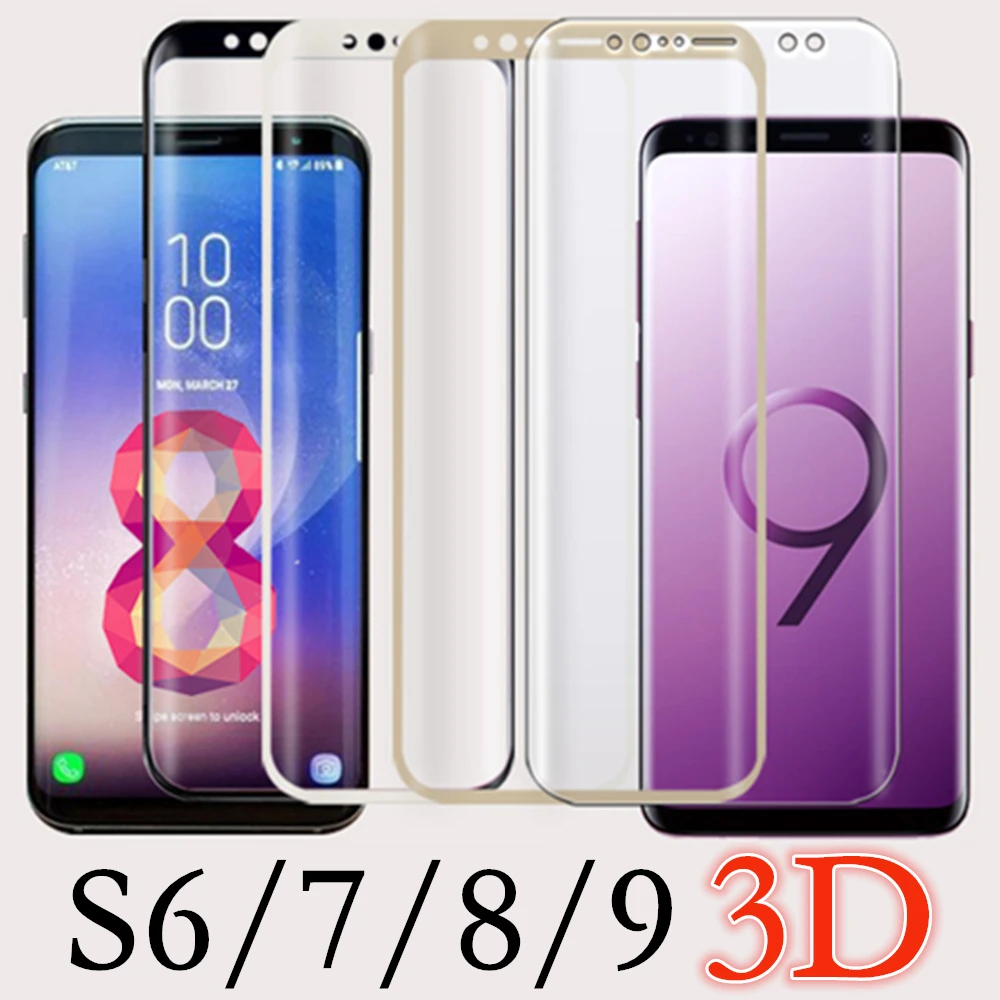 Для galaxy s7 edge закаленное стекло s9 пленка s8 plus для Samsung s6 защита экрана полное