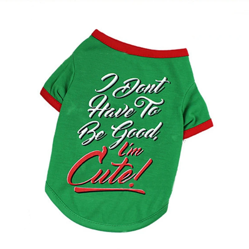 Новый Chritmas Собака жилет одежда для домашних животных собак чихуахуа хлопок