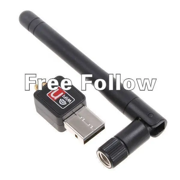 hot!802.11 n/g/b Mini 150M USB Wireless WiFi Network Card LAN Adapter with Antenna 10pcs/lot Free Shipping+Fast delivery! | Компьютеры и