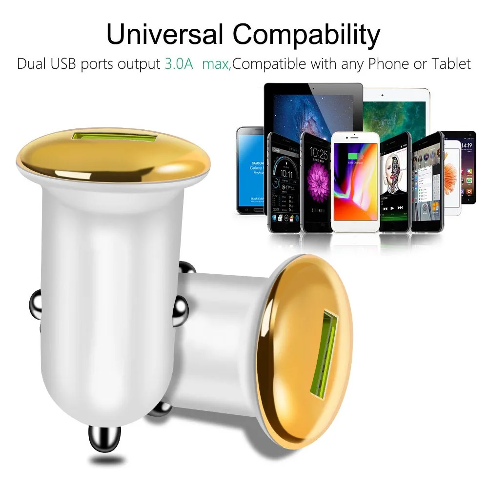 Автомобильное usb устройство для зарядки телефона samsung S9 S8 PlusHuawei P30 Lite зарядное Micro