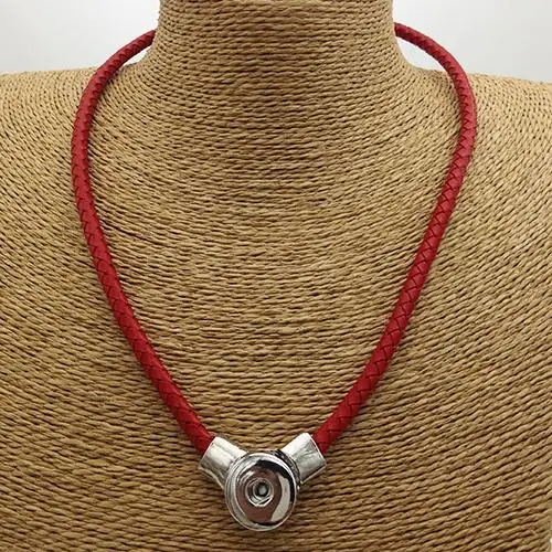 Новейшие ювелирные изделия из натуральной кожи с кнопками Ne1006 (подходит для 18 мм