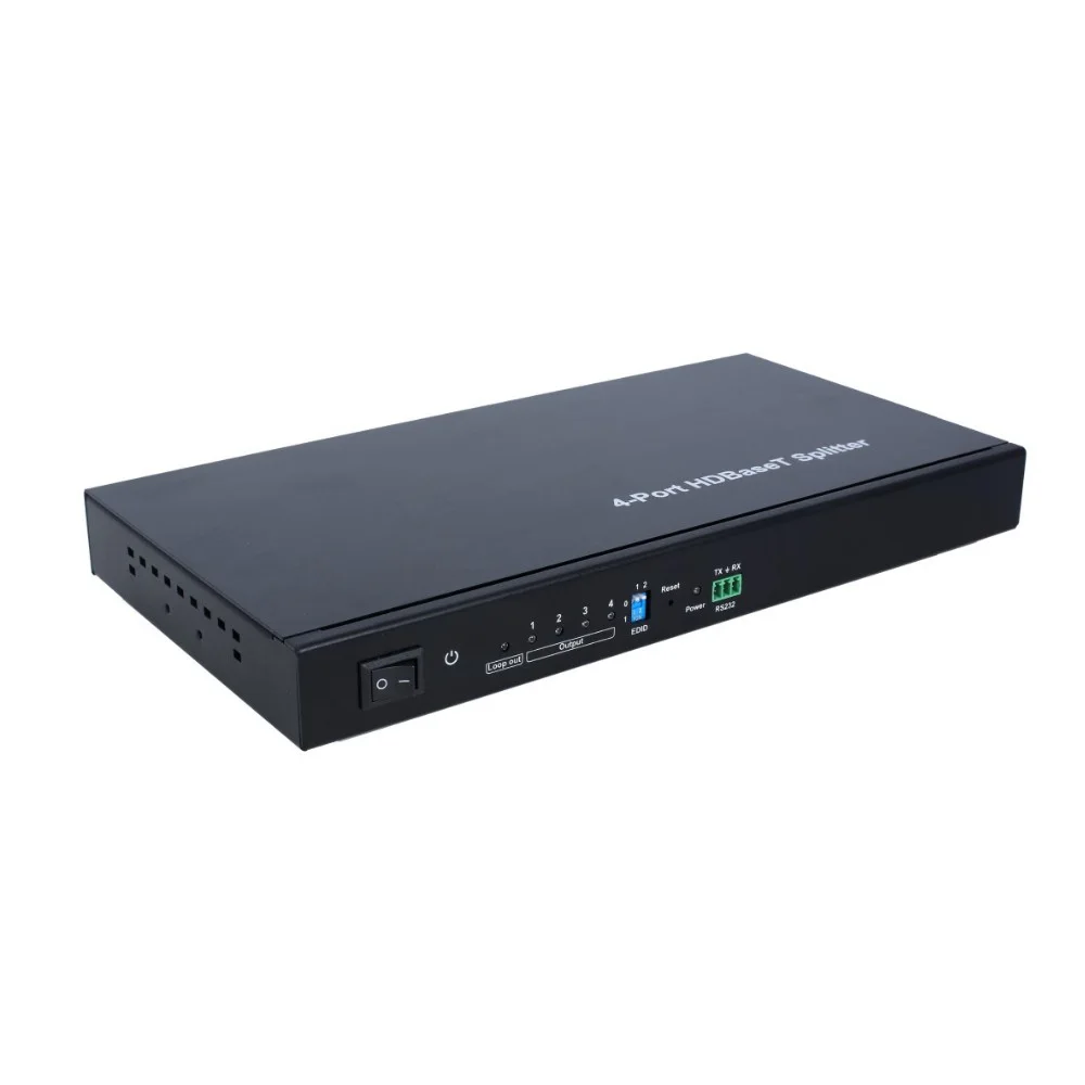 Разветвитель PUZHIJIE PZJ-SPH04-100 4K2K 1x4 HDBaset поддерживает 3D POC RS232 pass through 100M Splitter |