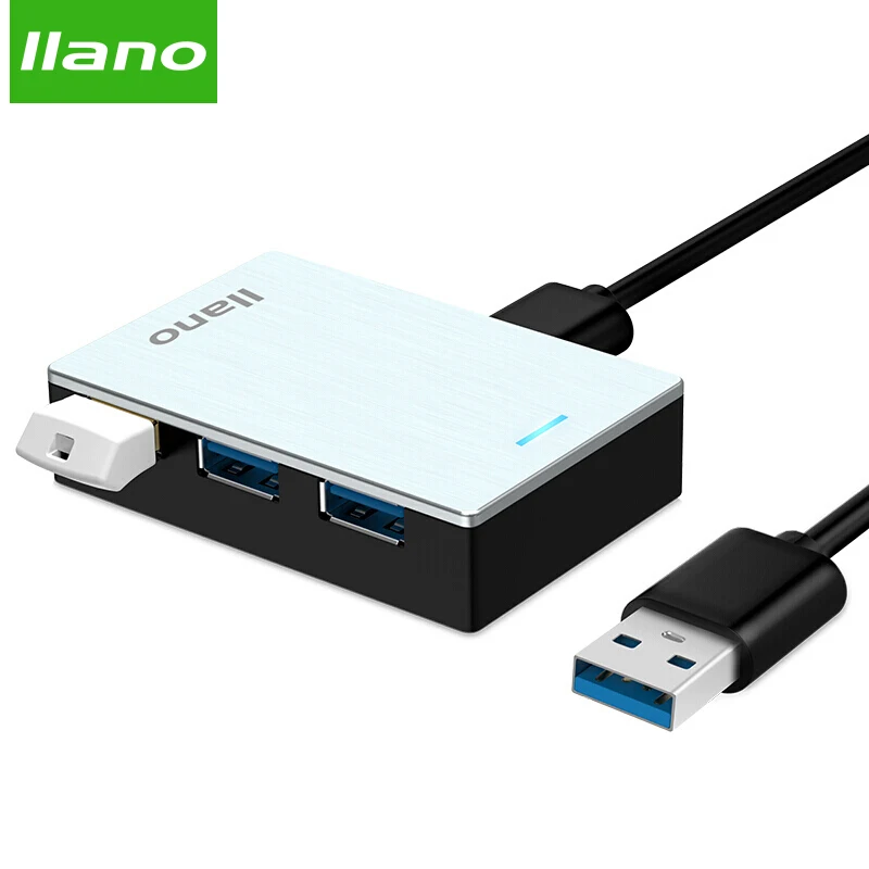 Llano Многофункциональный USB3.0 концентратор высокой Скорость 5 Гбит/с 4 Порты и
