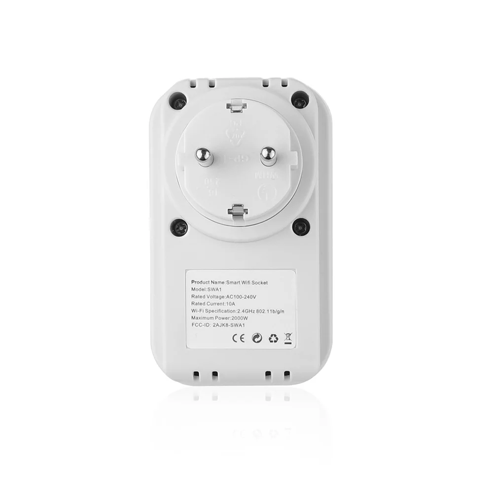 2 шт. беспроводная умная розетка WiFi 2000 Вт функция Timier интеллектуальная поддержка