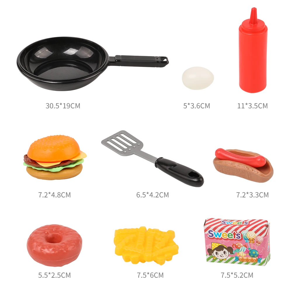 16 шт. набор кухонных игрушек ПОСУДА Кастрюли для приготовления пищи посуда Мини