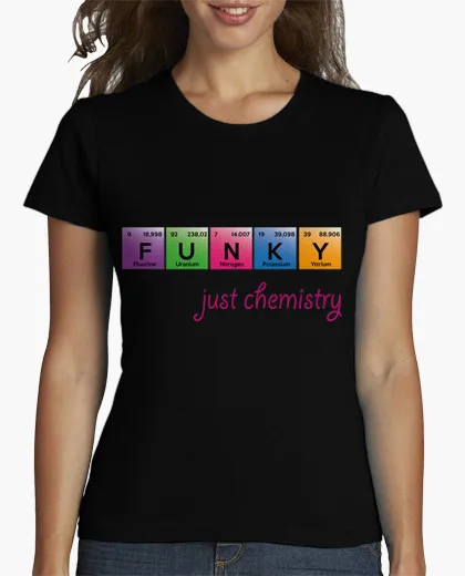 Brand clothing Рекомендуем футболки женщин Funky просто химии короткий О шеи Новинка