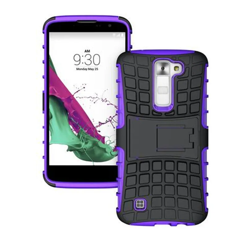 Горячая Распродажа чехол для LG K7 K 7 телефона 2in1Dual Layer Kickstand Heavy Duty Armor