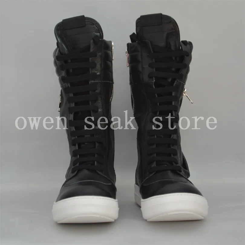 Женские высокие ботильоны из натуральной кожи со шнуровкой и молнией|boots lace|boots lace