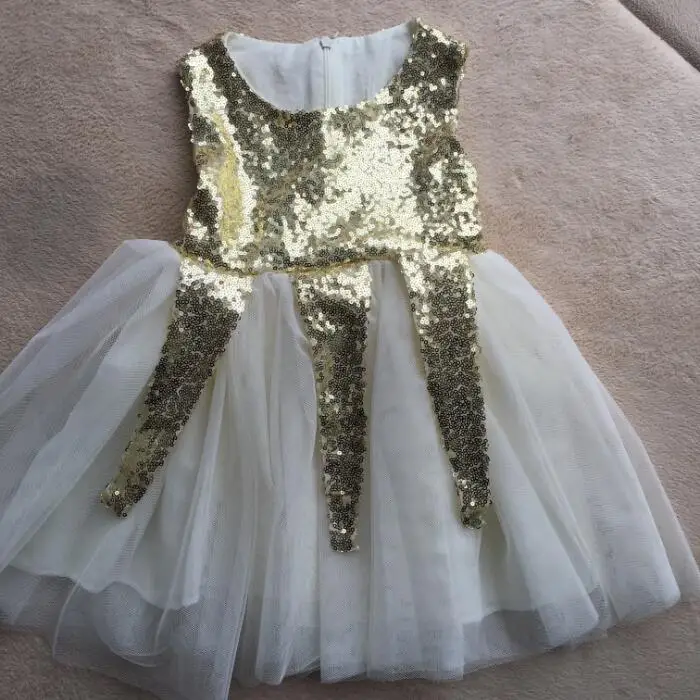 children girls xmas sequins tutu dress toddler gauze gold sequin party costume little ins fashion vestido | Детская одежда и обувь