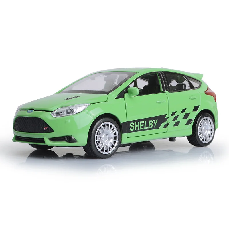 VB32263G no box Новинка 1:32 Ford Focus литая под давлением модель автомобиля игрушечный электронный металлический автомобиль со звуком, светильник для детей, игрушки в подарок - Цвет: VB32263G no box