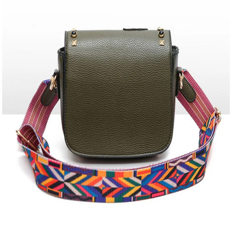 Женская сумка мессенджер Wobag маленькая сумочка с цветами Дизайнерская кожаная на