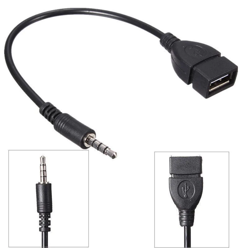 Аудиокабель 3 5 мм папа USB 2 0 мама преобразователь AUX 15 м|Кабели VGA| |